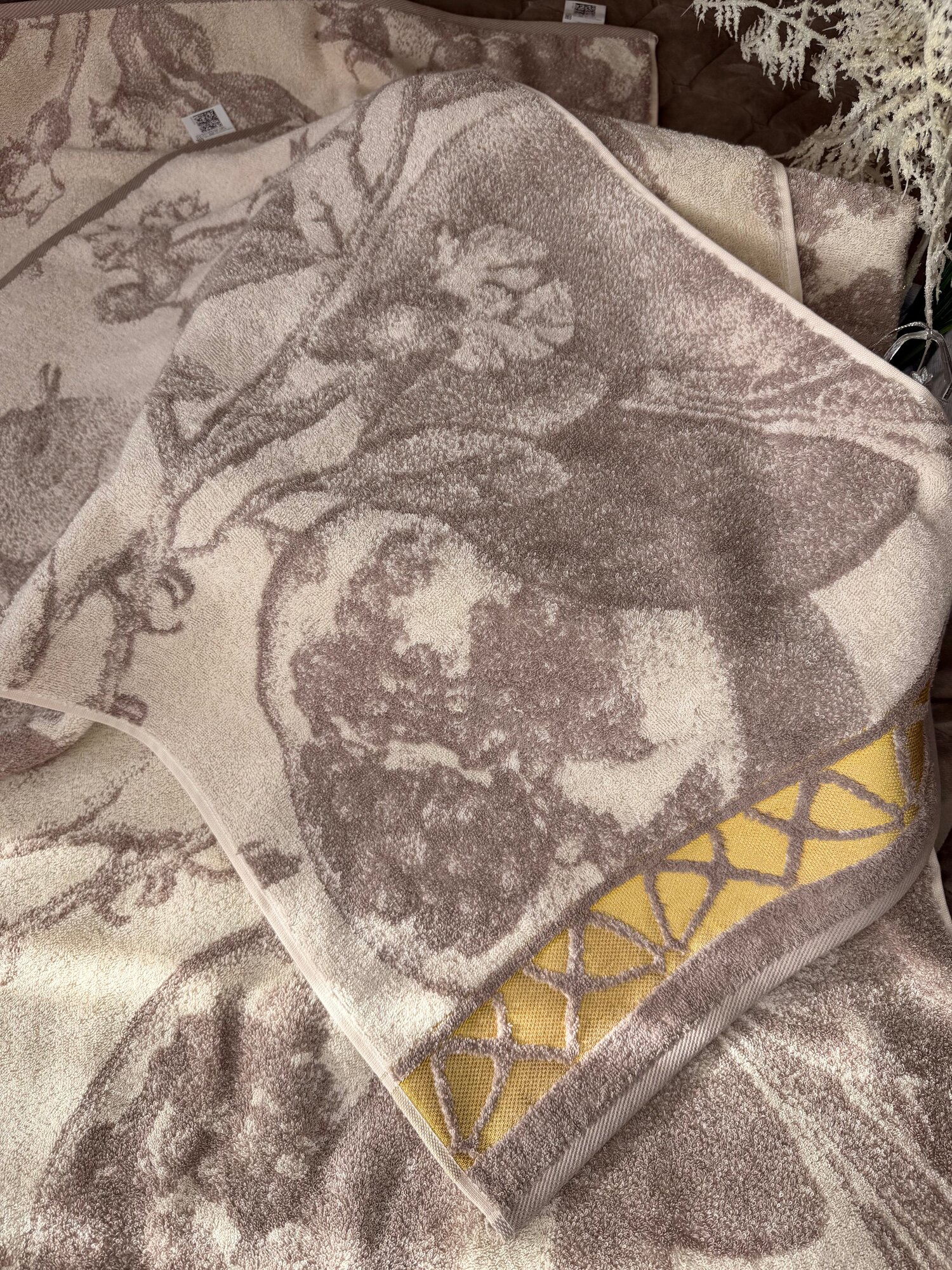 Полотенце махровое лицевое 100% хлопок