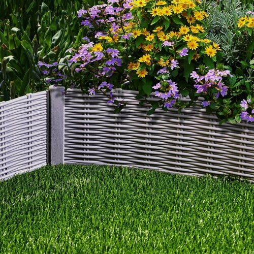 Изображение товара Забор декоративный пластмасса, Мастер сад, Лоза, 18х230 см, серый