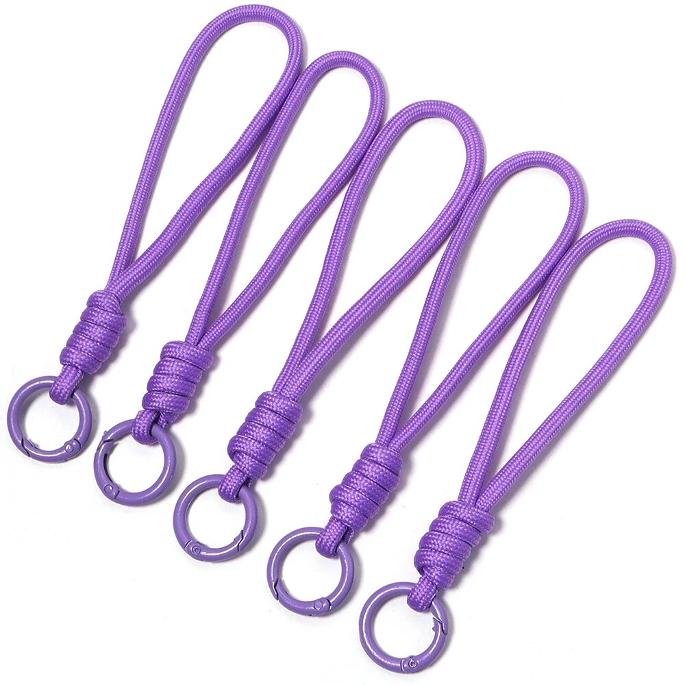 Лингсай 5 шт. плетеных брелоков из нейлона Фиолетовый, Purple