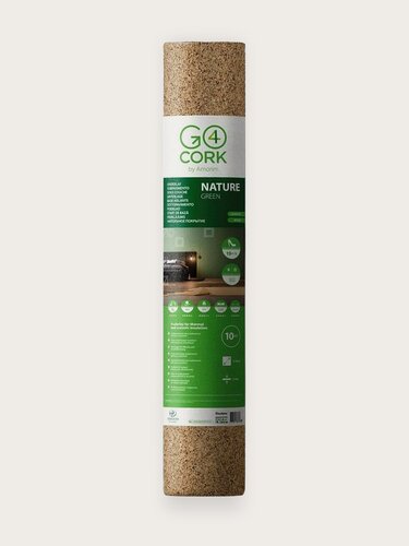 Изображение товара Подложка под напольные покрытия GO4CORK NATURE пробка 2 мм рулонная 10кв. м.