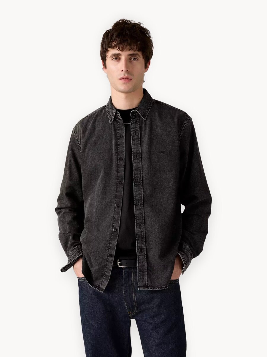 Рубашка Levi's, размер XL, черный