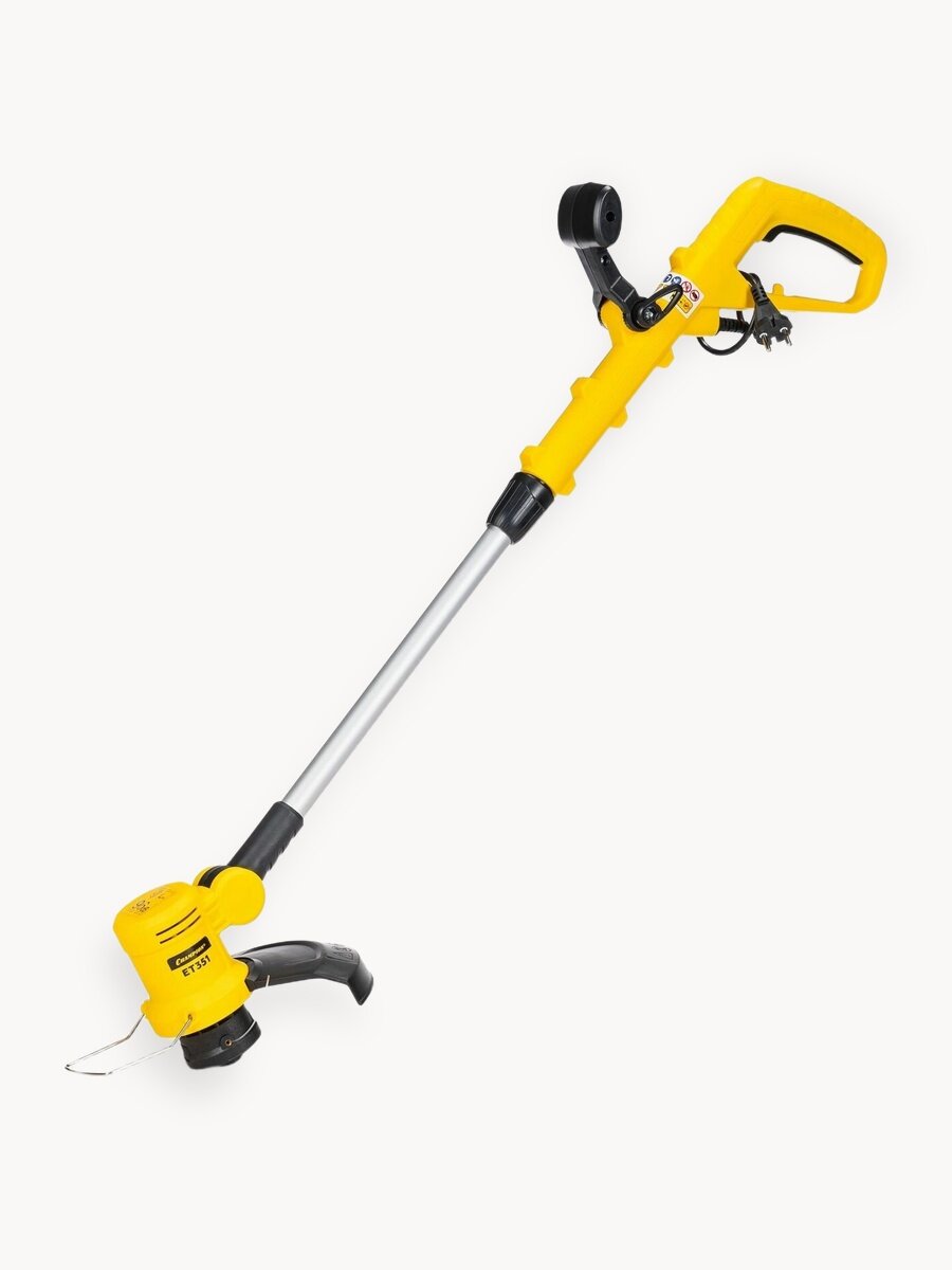 Триммер электрический для травы садовый Champion ET351, 0,38 кВт, 230В, 1,48 кг, леска / электрокоса