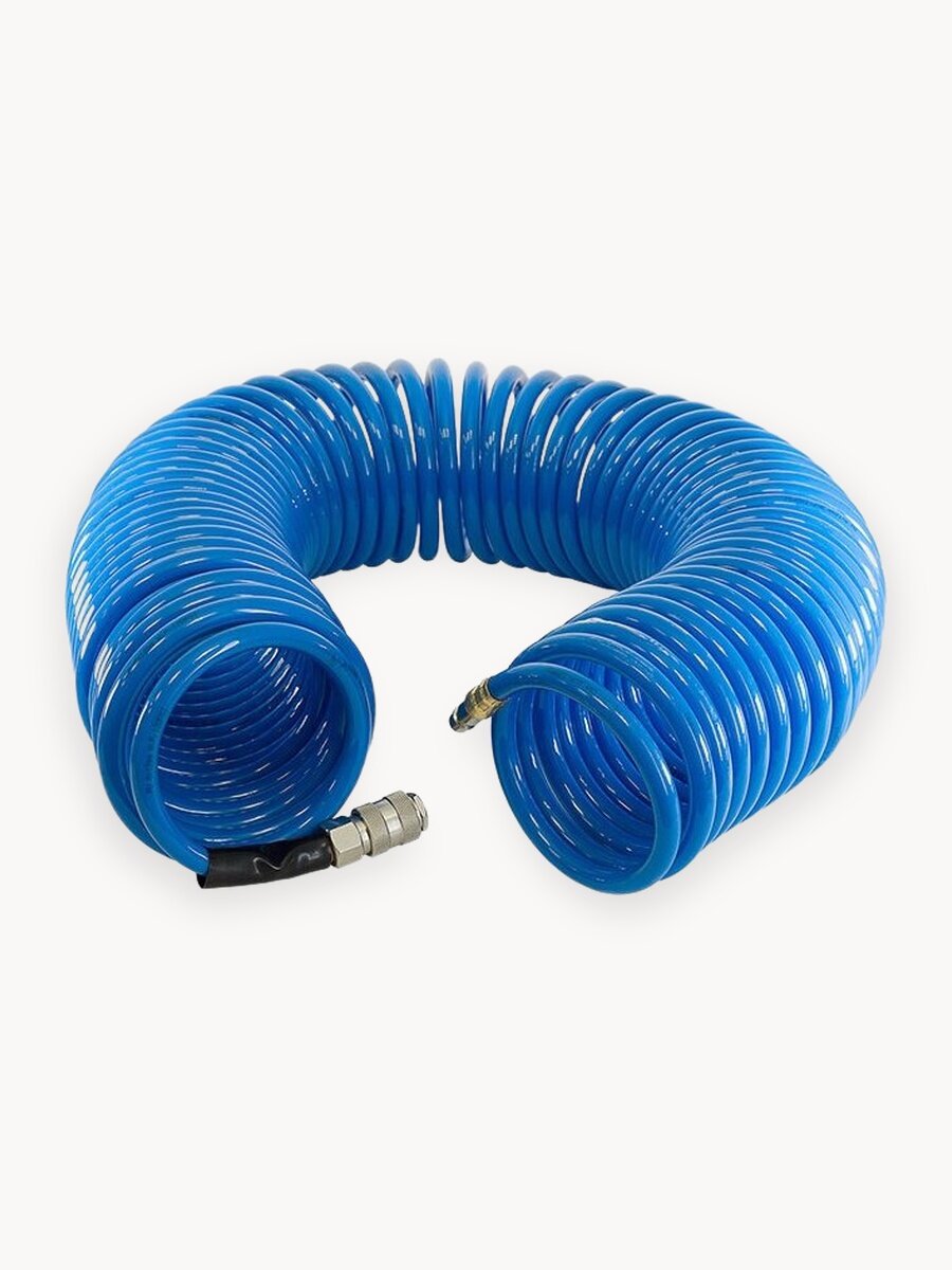 Шланг спиральный FUBAG с фитингами рапид, полиуретан, 6x10мм, 15бар, 20м