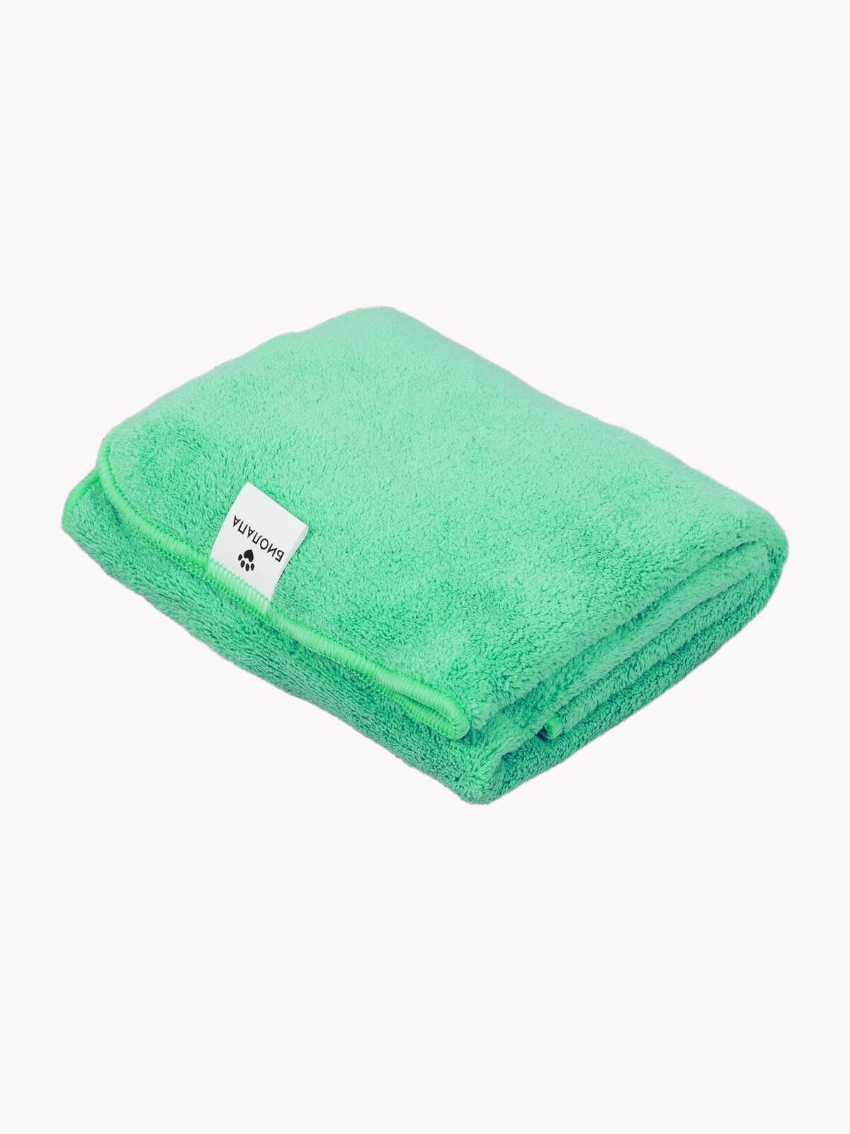 Супервпитывающее полотенце для лап животных из микрофибры, размер 60 х 40 см, цвет зеленый