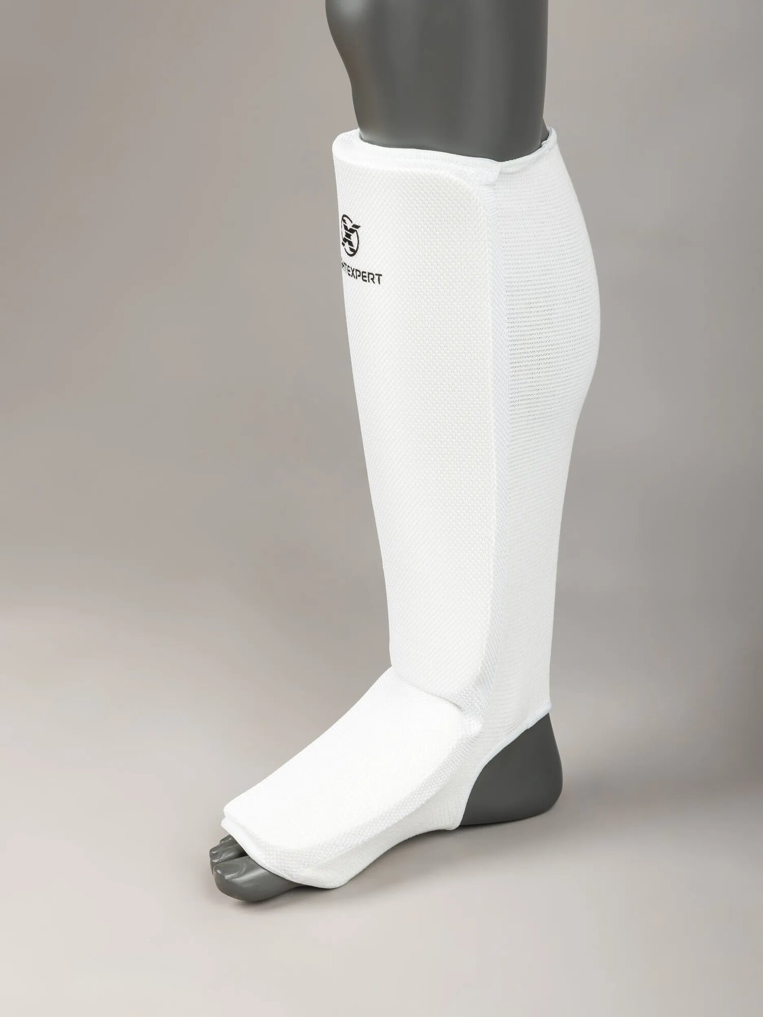 Защита голень-стопа чулок "Fight Expert", размер M, белый, для единоборств