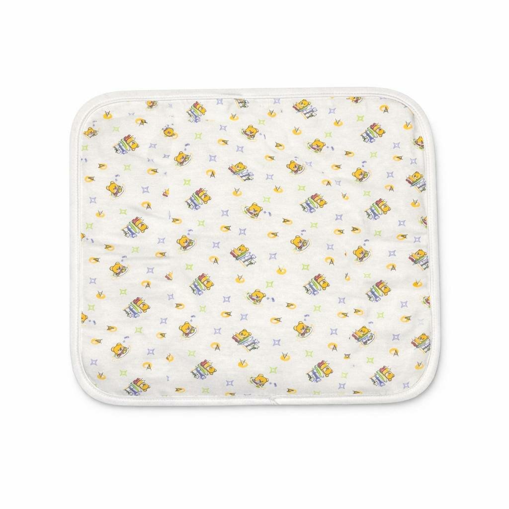 Пелёнка-клеёнка непромокаемая детская многоразовая 70×50 см, мягкая хлопковая, для новорождённых