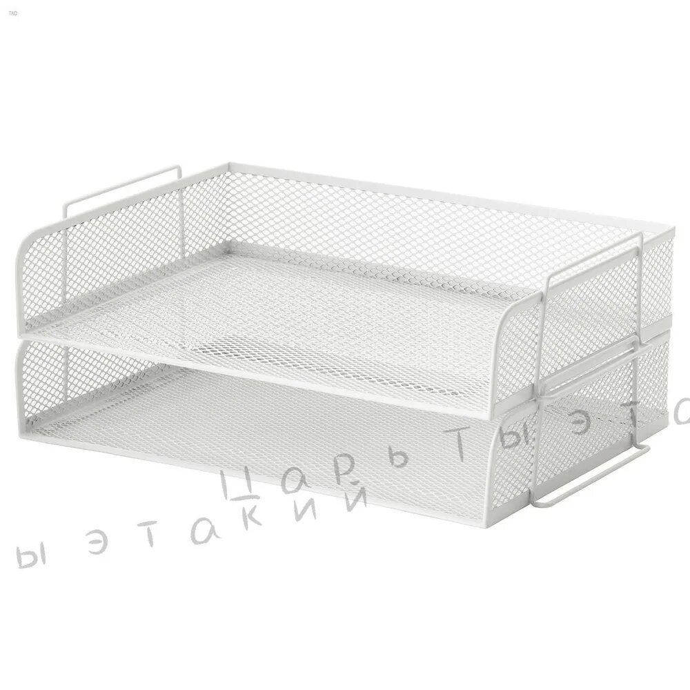 Лоток для бумаг, Бренд IKEA, Число секций 2, Цвет Белый, Единиц в одном товаре 1