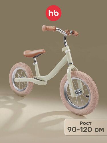 Изображение товара 50017, Беговел Happy Baby FRANKY, беговел детский от 3 лет, с надувными колесами, рост 90-120, с наклейками, зеленый