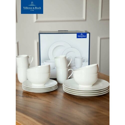 фото Villeroy & boch набор посуды столовой из 16-ти предметов for me, премиум-фарфор