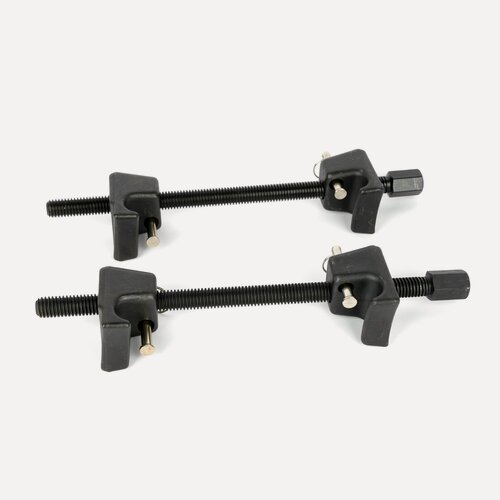 Изображение товара Стяжка пружин 300мм двойной скользящий крюк кованые с фиксаторами (АвтоДело)