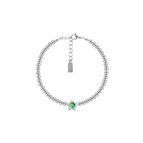 фото Браслет oh mary did, жемчуг swarovski синтетический, гематит, 1 шт., размер 16 см, размер one size, изумрудный