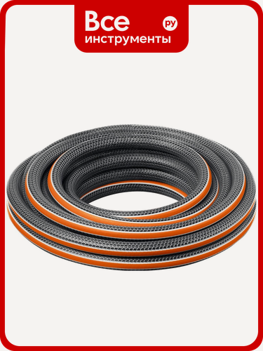 Изображение товара Поливочный шестислойный шланг Grinda Proline ultra 6 3/4", 15 м, 25 атм, двойное армирование 429009-3/4-15
