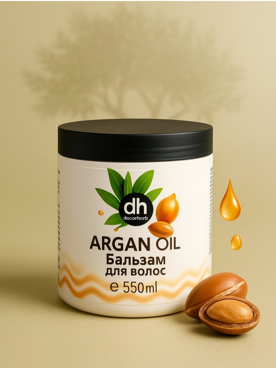 Бальзам для волос "Doctor Herbal", 550 мл, 1000 мл, для всех типов волос,