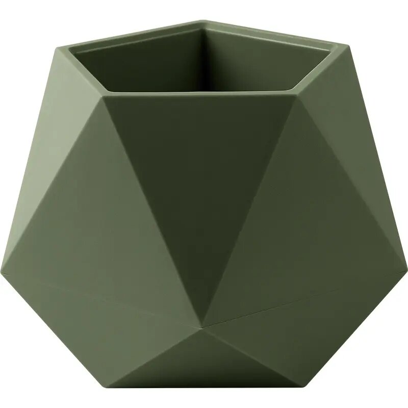 Кашпо для цветов пластиковое 072л d-13см «Абремо» Тёплая хвоя