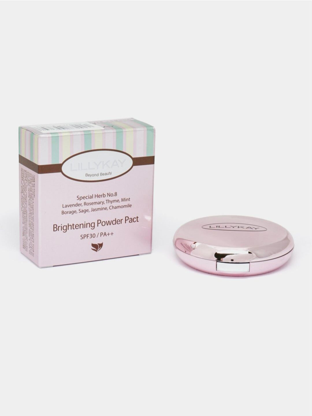 Пудра для лица LIllykay Collagen Essence two cake SPF40, Корея , коралловый цвет, тон 13