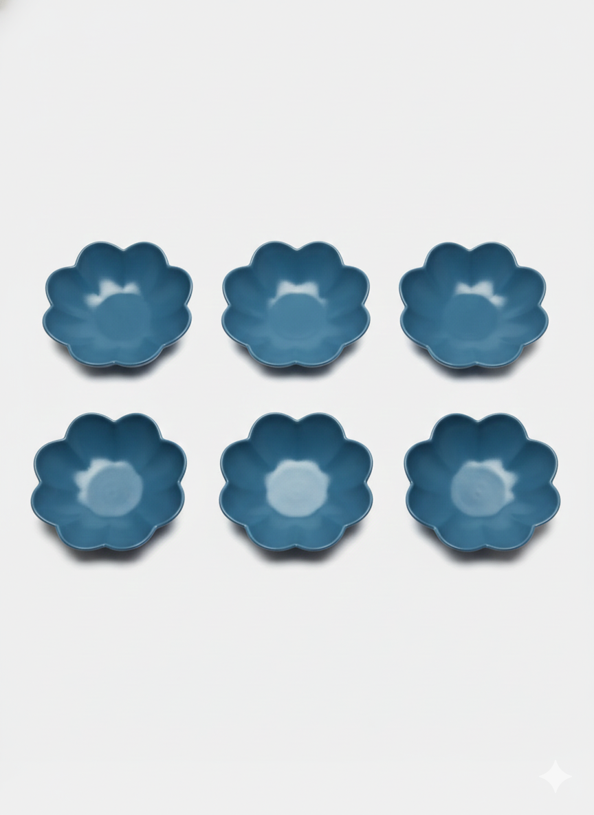 Блюдца "HAPPY KITCHEN", керамические, с цветочными фигурками