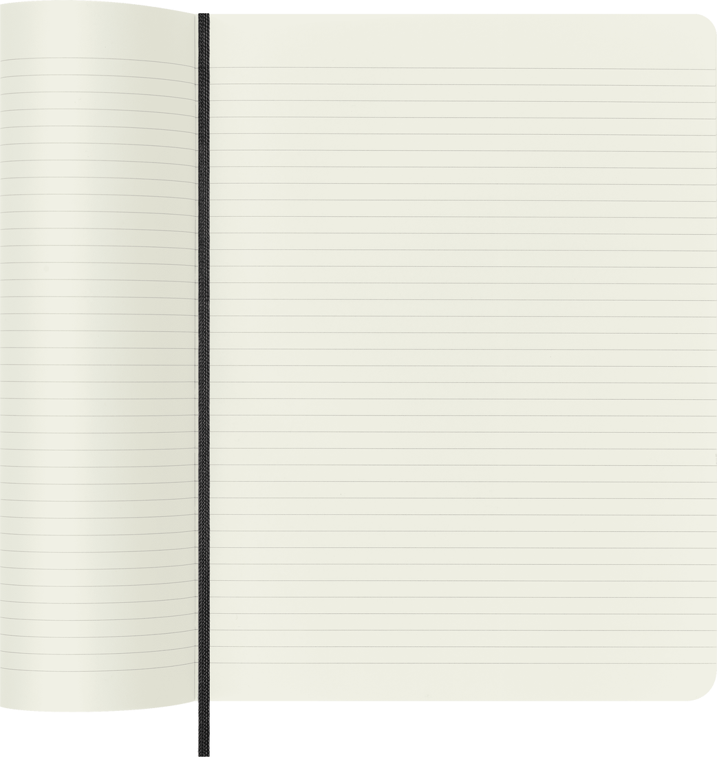 Блокнот Moleskine Classic Soft QP621 XL 190х250мм, 192стр, линейка, мягкая обложка, черный — фото 1