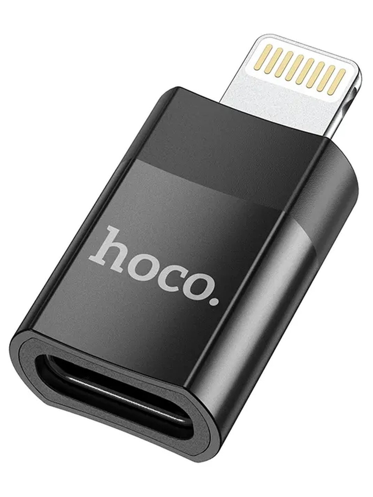 Адаптер переходник Hoco с USB Type-C- Lightning/ Переходник IPhone для смартфона, планшета, зарядка, передача данных