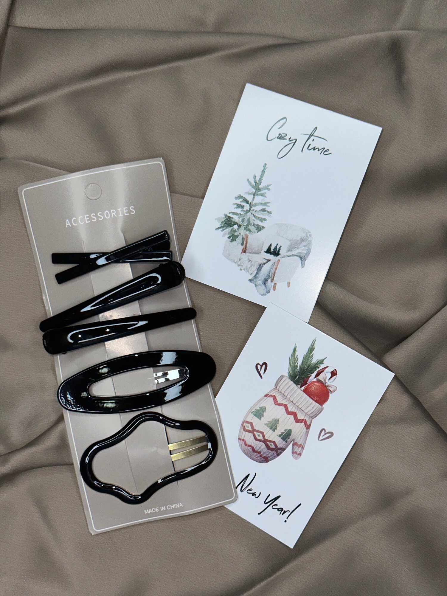 Набор заколок для укладки волос 5 В 1 , бренд облоко , цвет черный