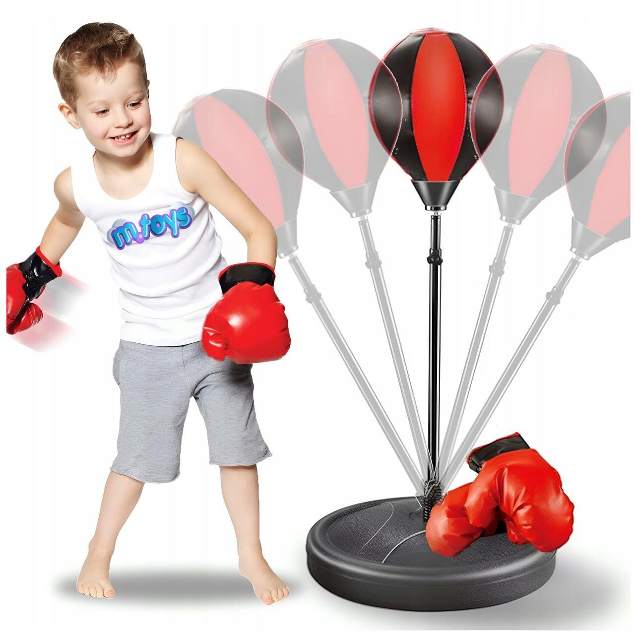 Детская боксерская груша с перчатками Boxing Game — фото 1