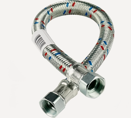 Изображение товара Гибкая подводка для воды Гигант 1" 50 см г/г TST (нерж. сталь)