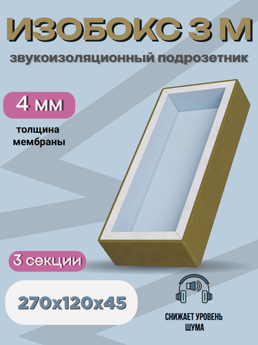 Изображение товара Подрозетник звукоизоляционный ИзоБокс 3М Soundguard