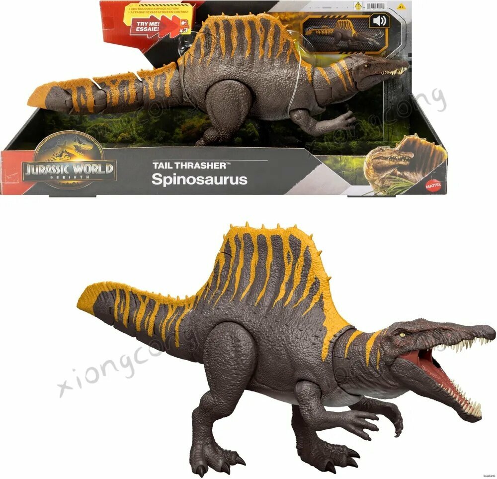 Mattel Jurassic World Rebirth Thrasher Динозавр спинозавр JGB57