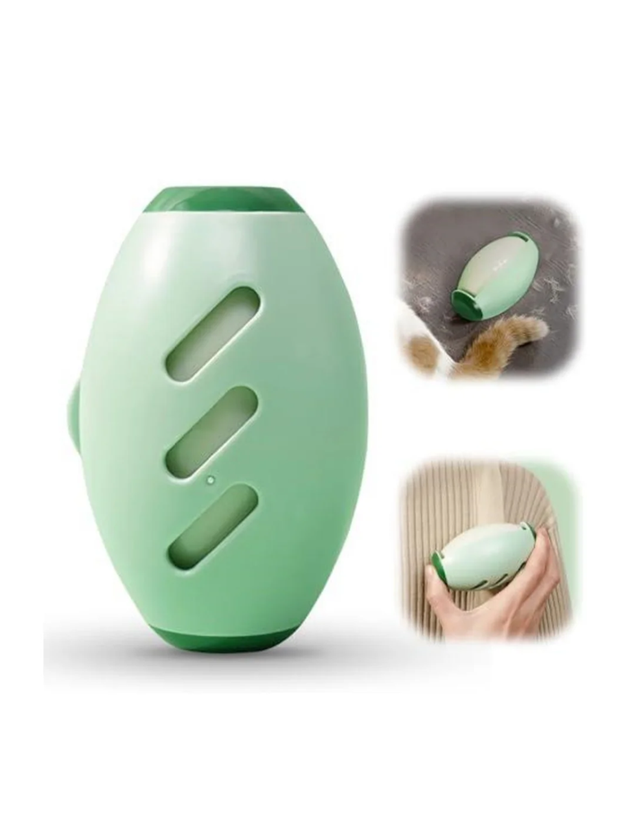 Ролик для одежды, многоразовый, силиконовый, моющийся, зеленый