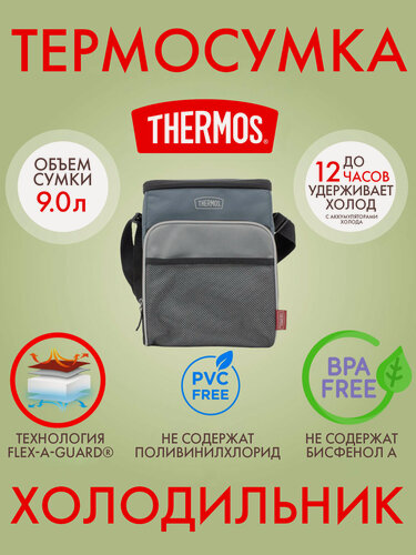 Изображение товара Термосумка холодильник 9.0 л THERMOS E5 12 Can Cooler - для еды/ланч-боксов