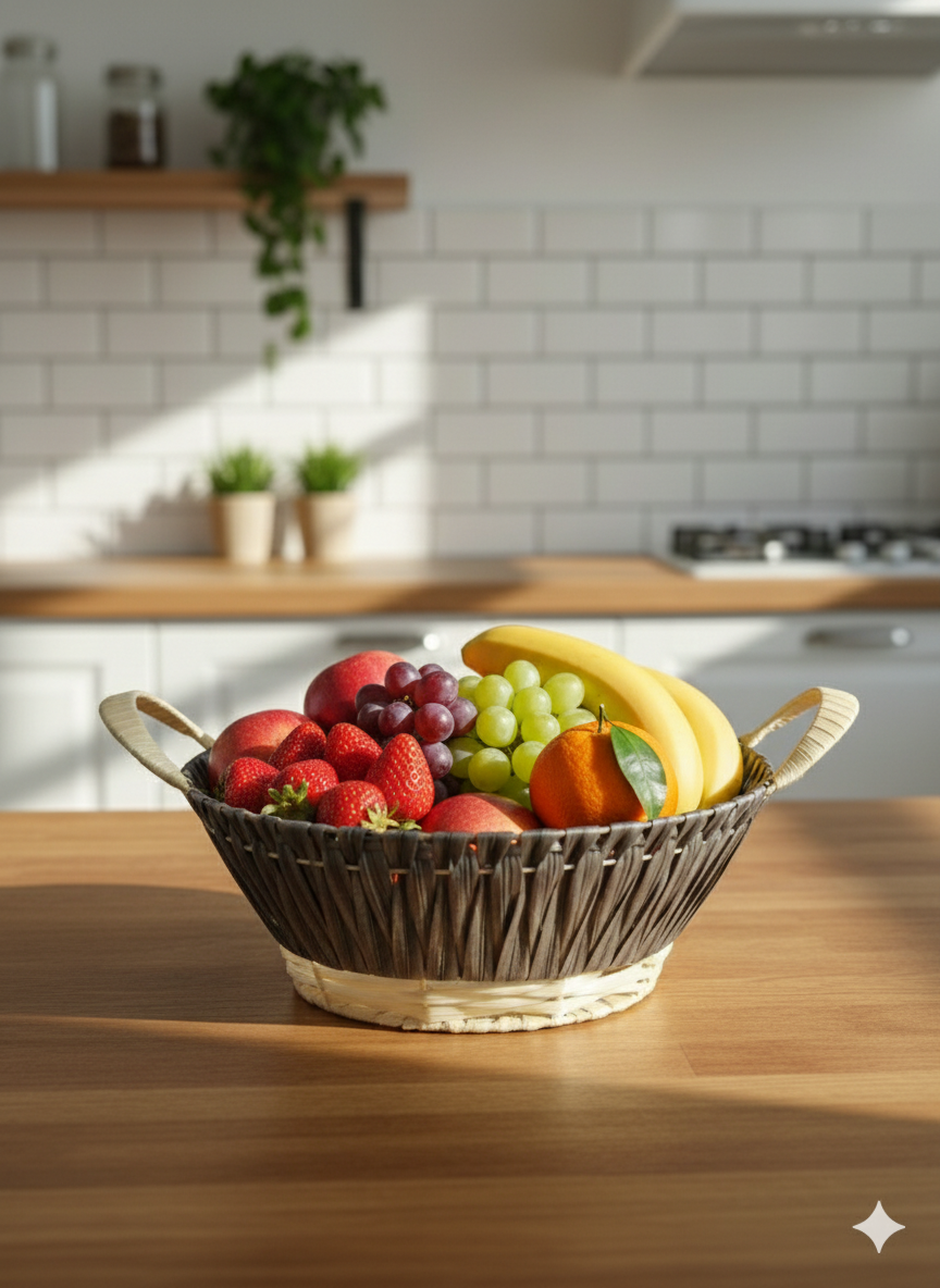 Корзина для хлеба, хлебница, декоративная плетённая с ручкой