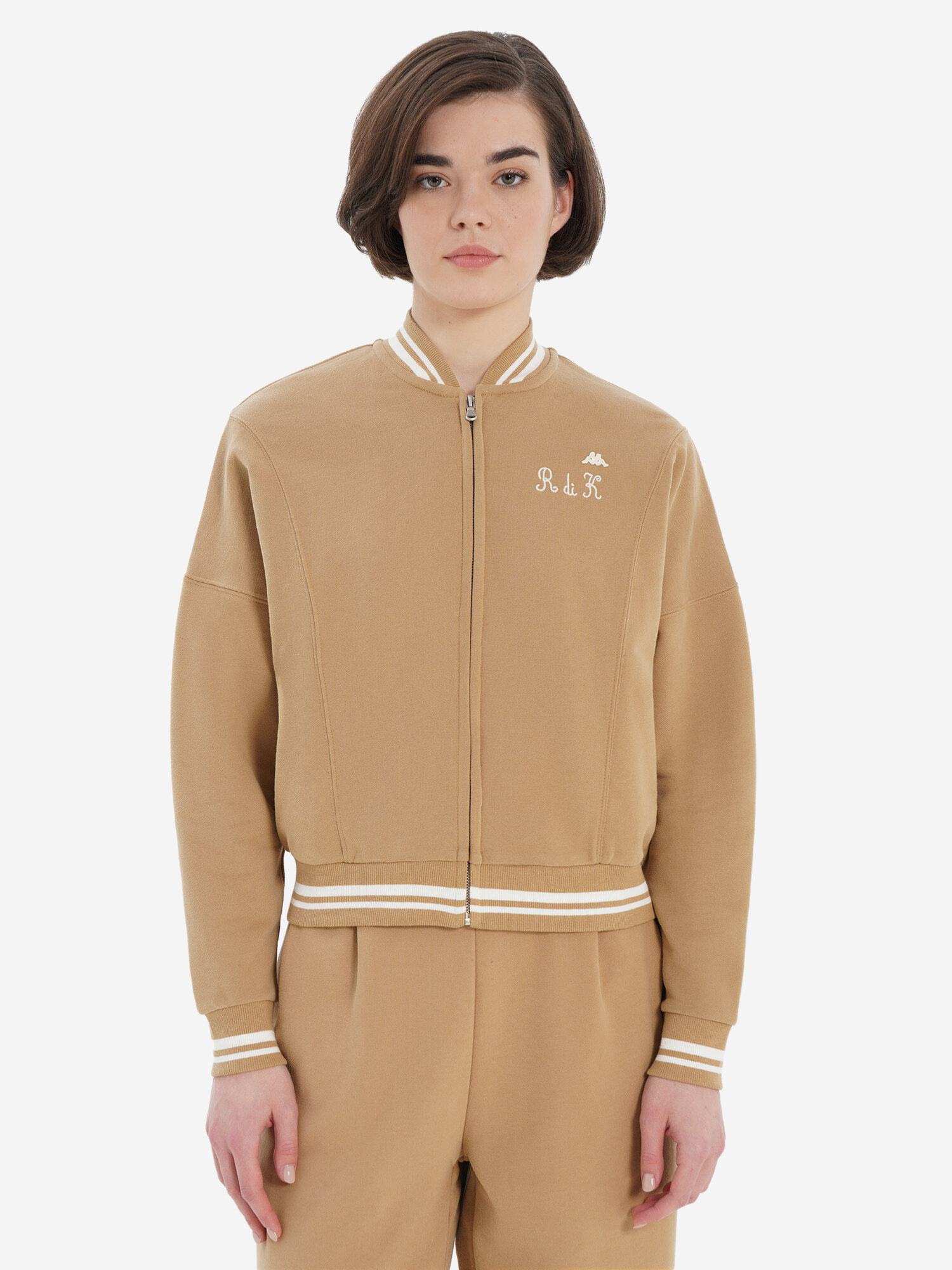 Толстовка Robe di Kappa, размер 42-44, , бежевый — фото 1