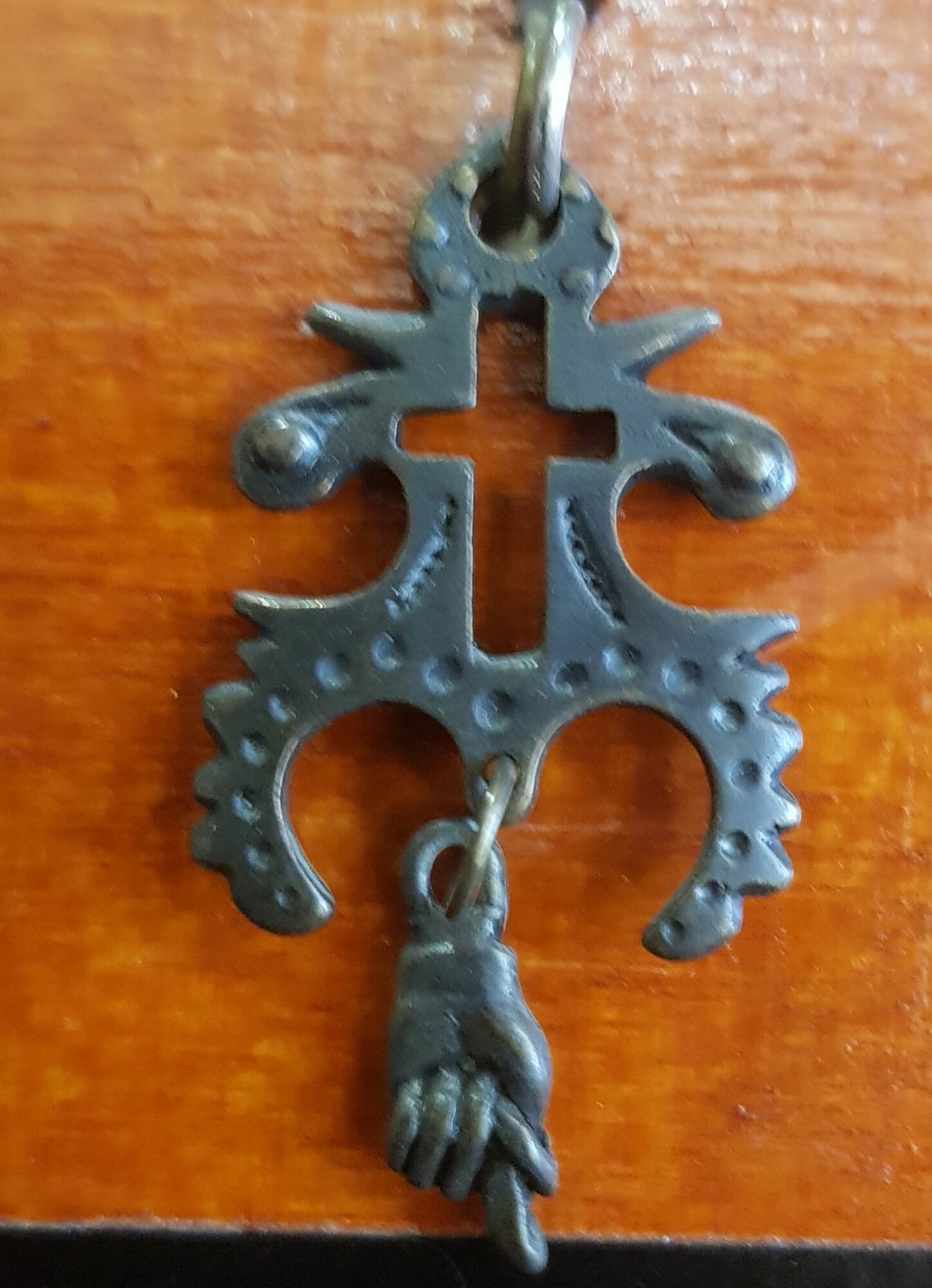 Амулет талисман защитный "Знак для зашиты спящих и охраны жилища" 3,5х2см, металлический, 048