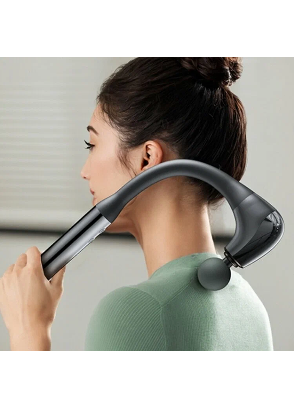 Массажер ручной Yesido MG07 для спины и шеи, 5 скоростей, 4 насадки