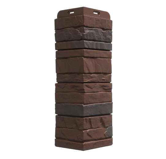 Docke Stein Темный орех, угол наружный (4 уп. / 36 шт.) для фасадных панелей