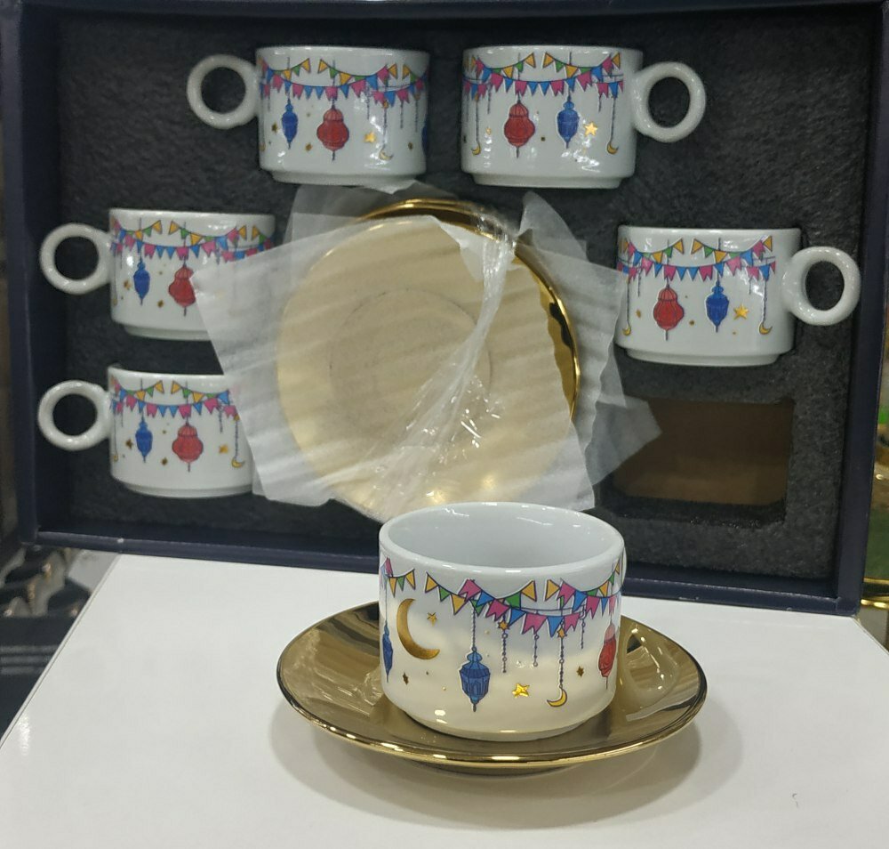 Чайный набор Ramadan Kareem (6 чашек + 6 блюдец) — фото 1
