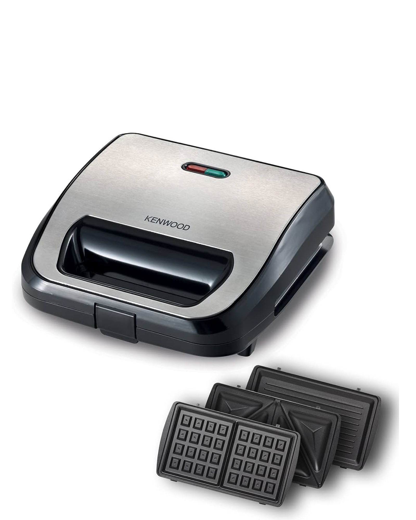 Сэндвичница Kenwood "SMM02.000SI", черно-серебристый, 750Вт, 3 пластины