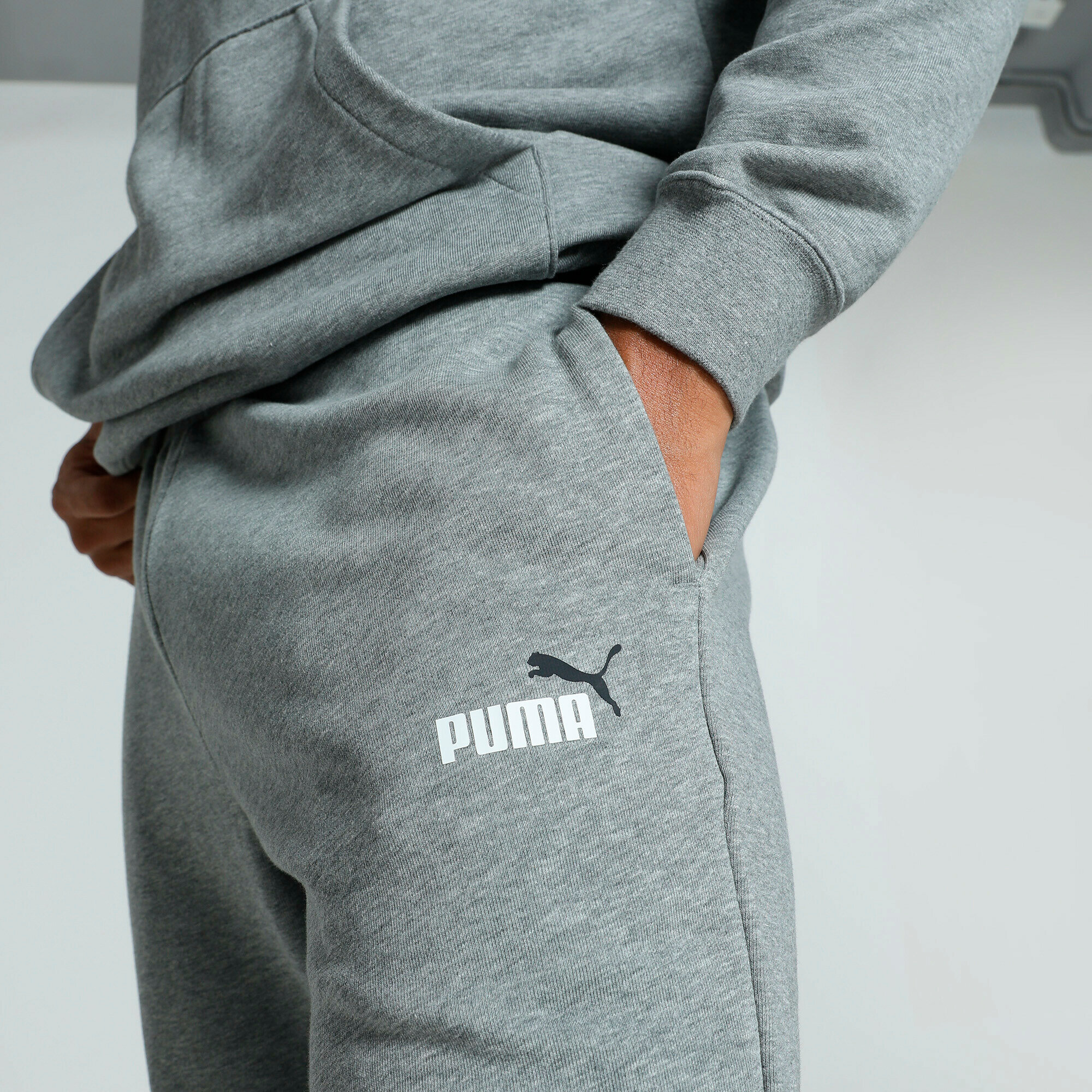 Брюки спортивные PUMA Essentials 2 COLOR No. 1 Logo, размер S, серый — фото 1