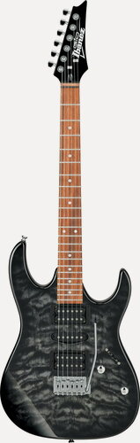 Изображение товара Электрогитара Ibanez GRX70QA-TKS Transparent Black Sunburst, серый