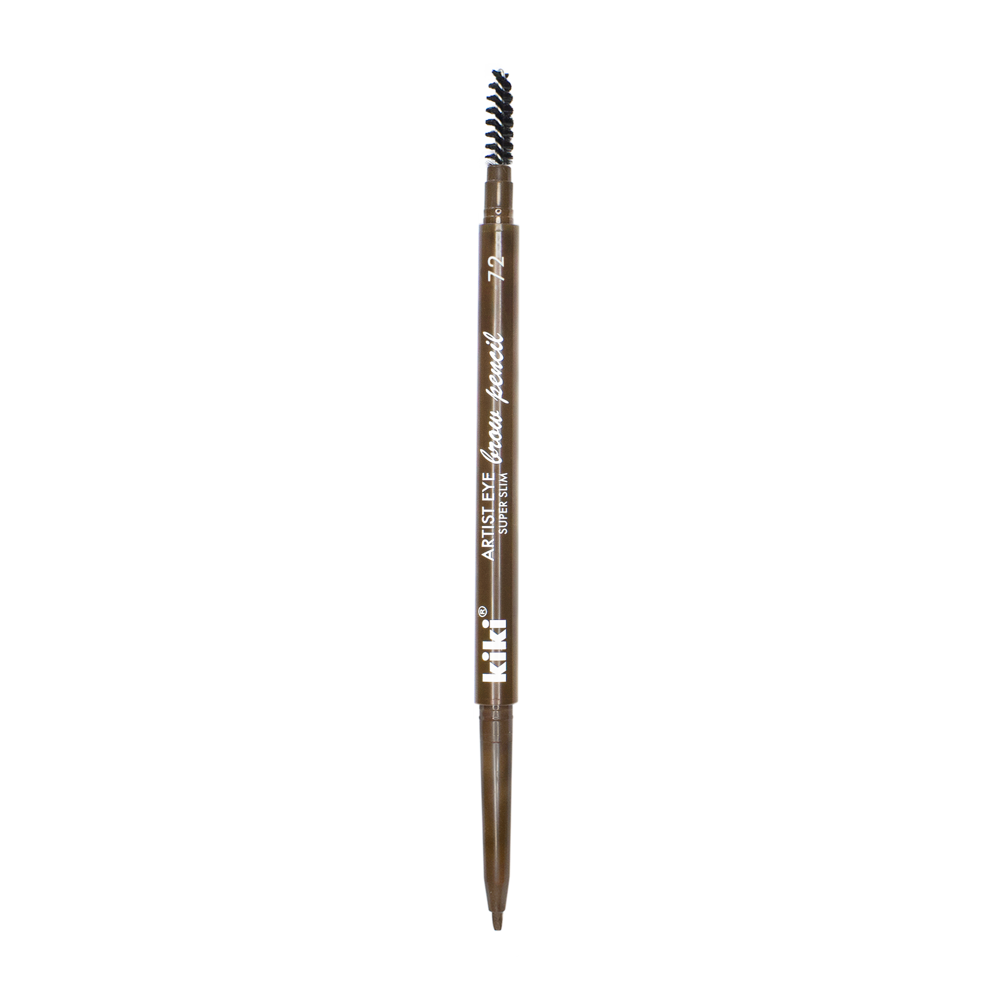 Карандаш для бровей Kiki Artist Eye super slim, тон: 72 коричневый, 1г