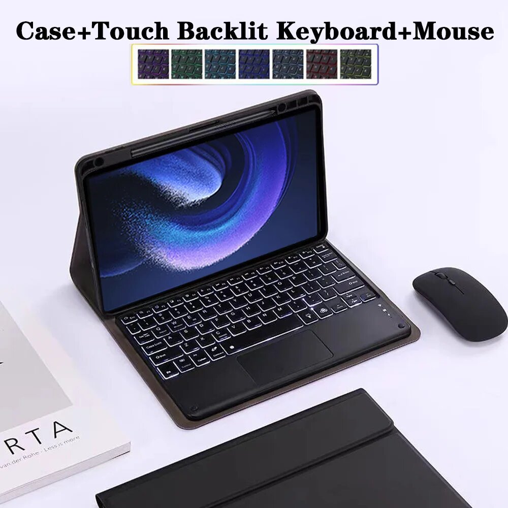 Чехол-клавиатура для Xiaomi Pad 6/6 Pro 11", черный, Russian