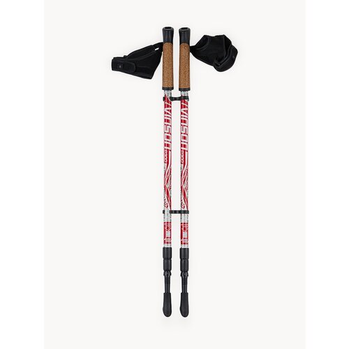 Палки для скандинавской северной ходьбы P300, телескопические, алюминиевые, красные