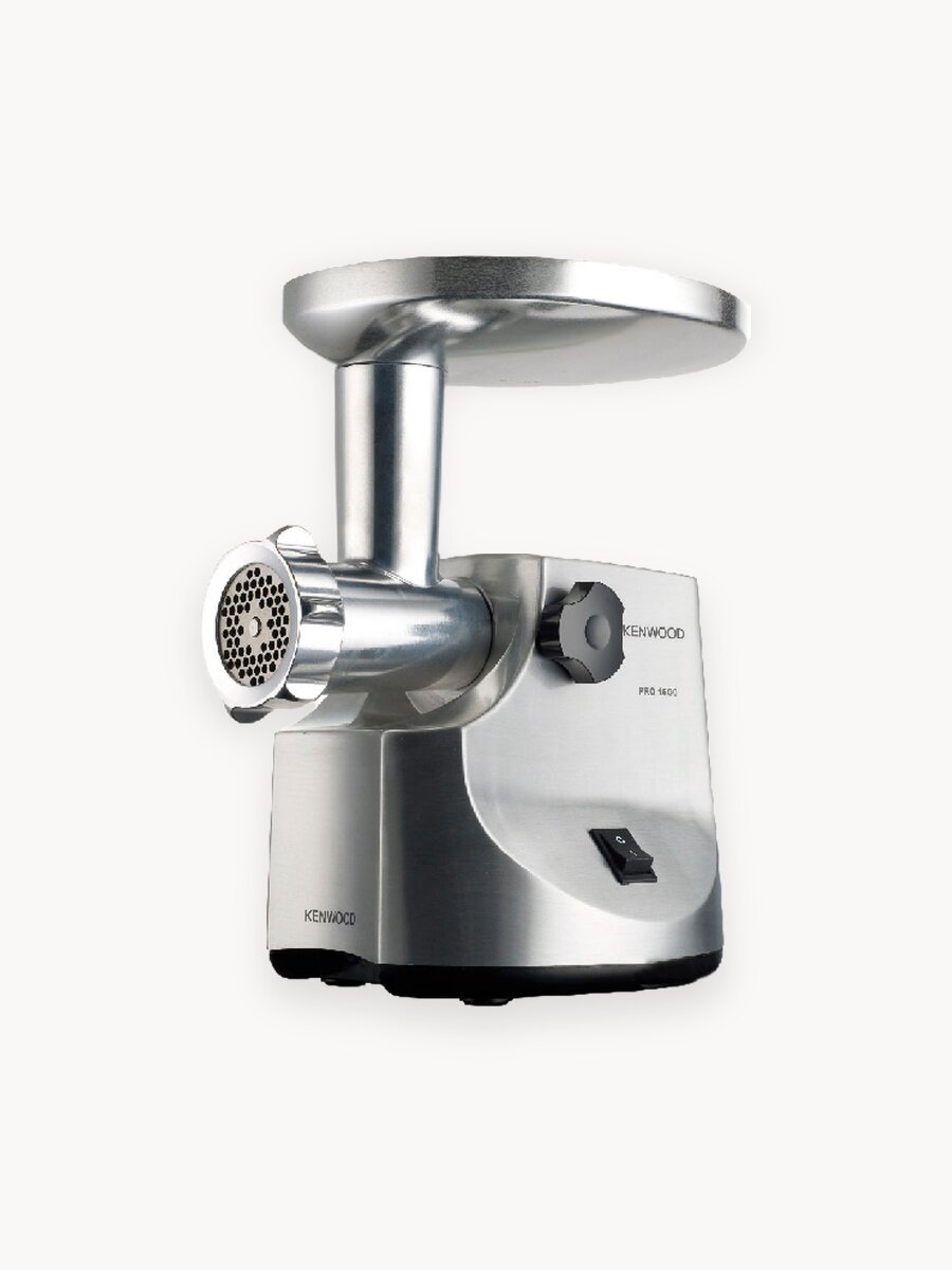 Мясорубка Kenwood MG516, серебристый, защита от перегрузки, прорезиненные ножки