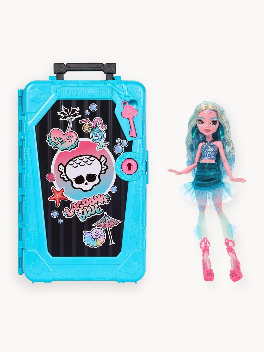 Кукла Monster High Skulltimate Secrets Лагуна Блю JDR51, голубой