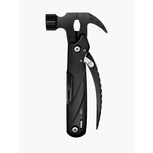 Мультитул с молотком, с чехлом, нержавеющая сталь, 14 см