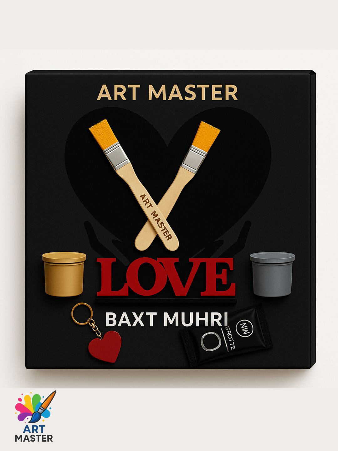 Романтические отпечатки рук для влюблённых – специальный набор «Печать счастья» — фото 1