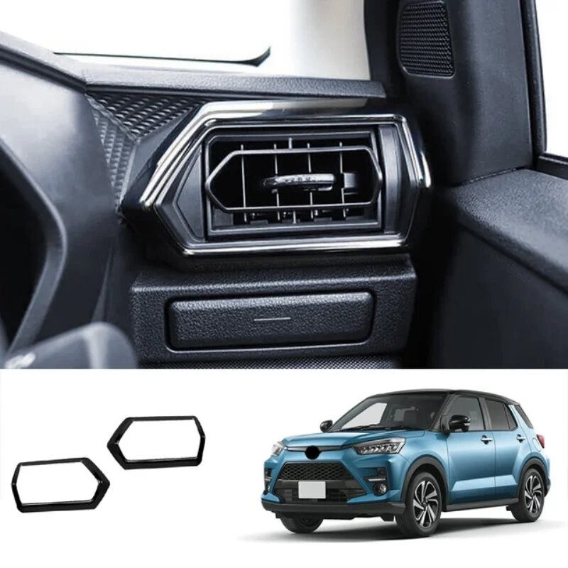 RHD для Toyota Raize A200 2020 2021 2022, черный глянцевый подлокотник, переключатель окна, центральная консоль, коробка передач, панель, накладка, аксессуары