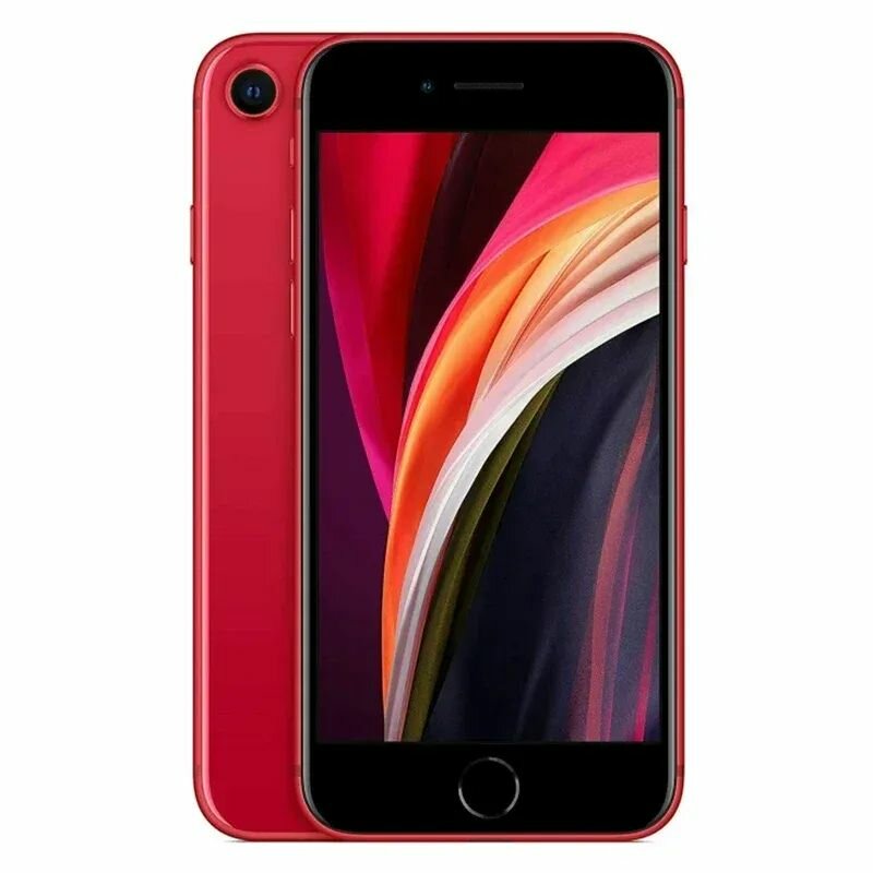 Смартфон iPhone SE 2020 2-го поколения, 3/128 ГБ, Добавьте закаленную пленку и чехол для мобильного телефона, обновленный