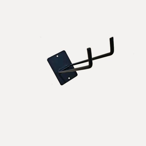 Изображение товара Настенная металлическая подставка MyPads с 2 крючками для садовых инструментов