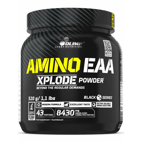 Аминокислоты OLIMP AMINO EAA XPLODE POWDER 520 г, Ледяной персиковый чай