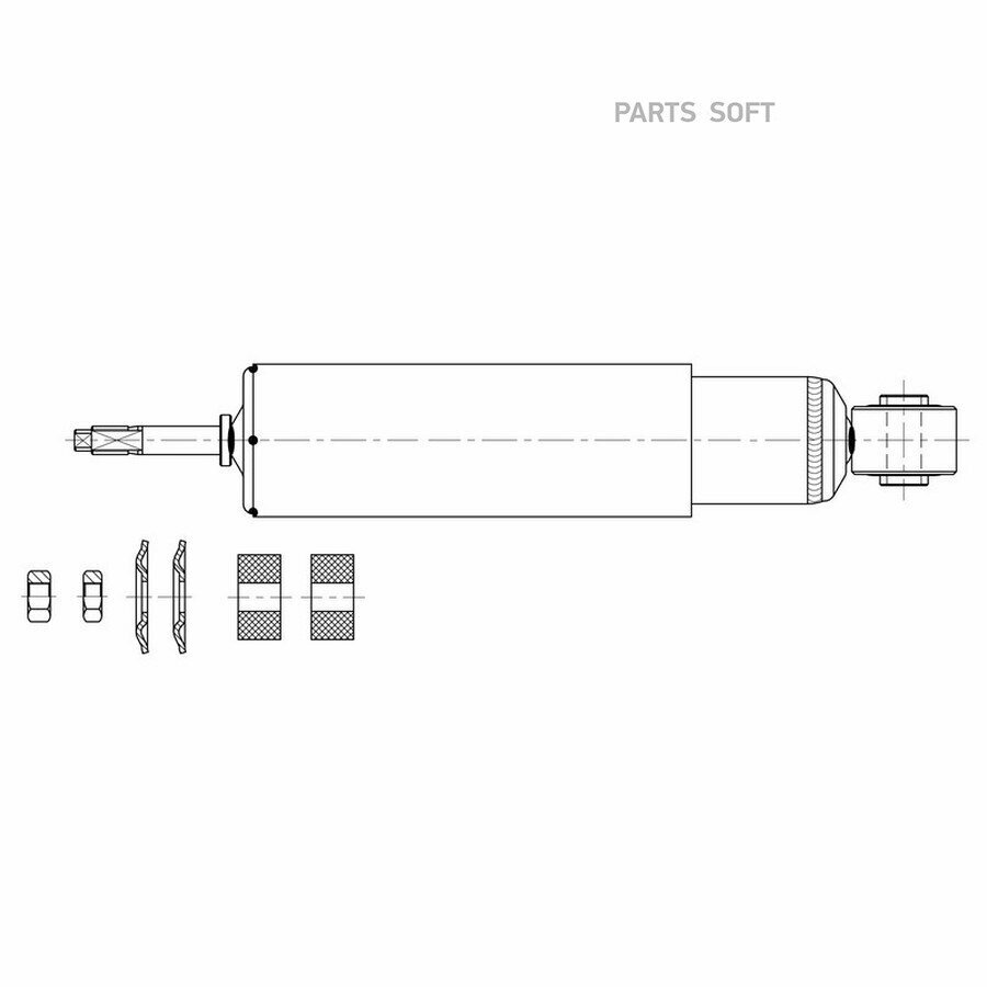 CTR GY2038G Амортизатор передней подвески Ford Maverick 1993 - 1998 Nissan Pathfinder 1987 - 1992 / Terrano 19
